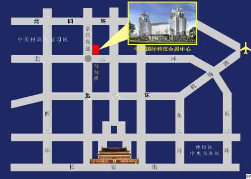 中国国际科技会展中心交通图